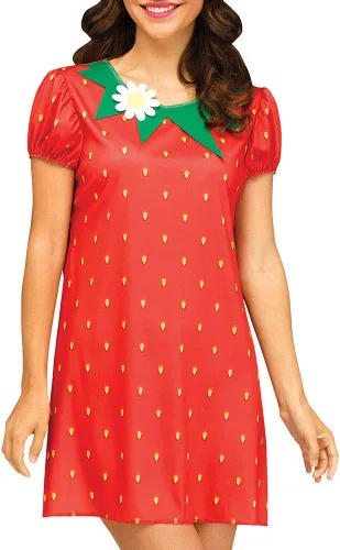 Vista 3 de Fun World womens Strawberry Flirty Fruit