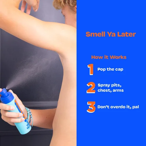 Vista 5 de JB SKRUB The Body Spray para niños, preadolescentes y adolescentes con aroma cítrico - Eliminador de olores corporales - Eleva la confianza con una