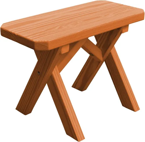 Vista 38 de Furniture Barn USA Pine - Banco cruzado de 2 pies, color negro