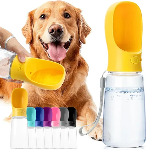 Vista 9 de Mr. Pen Botella de agua portátil para perro, 19 onzas, grande, azul marino, dispensador de botellas de agua para perros de viaje, no apto