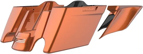 Vista 79 de Cubiertas laterales de alforjas estiradas para motocicleta, extensión extendida para Harley Touring 2014+ - Whisky ámbar Amber Whiskey