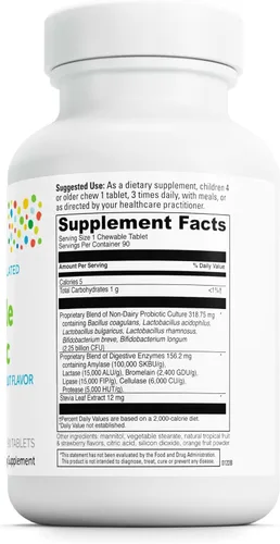 Vista 2 de Little DaVinci Kidbiotic masticable - Probióticos infantiles para apoyar la digestión, un intestino saludable, salud cerebral e inmunidad - Con