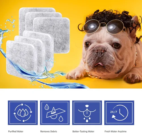 Vista 9 de Filtro de agua de repuesto para perros, filtro de agua para perros, filtro de agua para mascotas compatible con cuencos de agua automática por