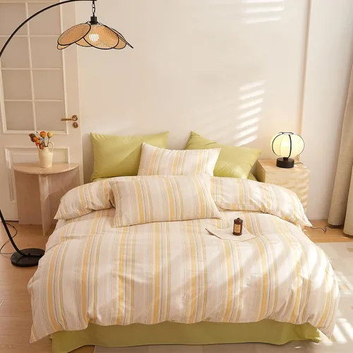 Vista 25 de VCLIFE - Juego de funda de edredón de algodón para cama individual, matrimonial, Queen, King, moderno, geométrico, juego de ropa de cama gris