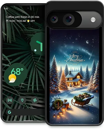 Vista 112 de Funda compatible con Google Pixel 4A 5G, Nochebuena, Google Pixel 4A 5G, delgada, suave, a prueba de golpes, TPU para mujeres y niñas, niños, funda