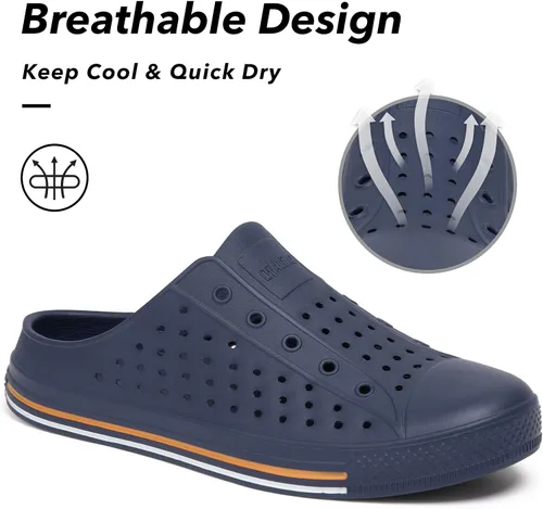 Vista 3 de SAGUARO Zuecos de jardín para hombre y mujer, zapatos casuales unisex de secado rápido, sandalias de verano antideslizantes para playa
