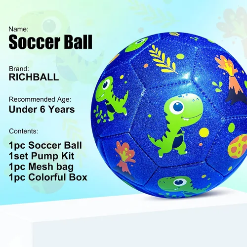 Vista 2 de Richball Balón de fútbol para niños pequeños, pelota de fútbol para niños