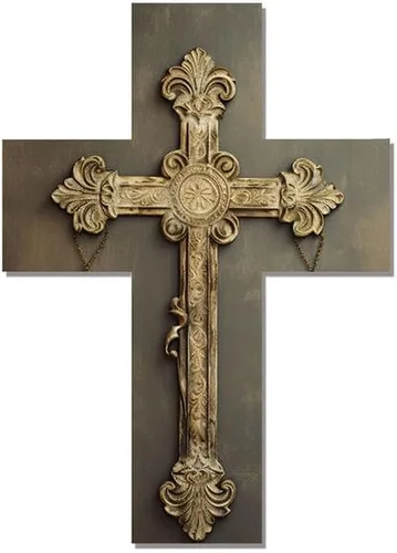 Vista 7 de Imahoocool Placa de madera para colgar en la pared, diseño rústico de madera con cruces, arte de pared para puerta delantera, hogar, cocina, granja