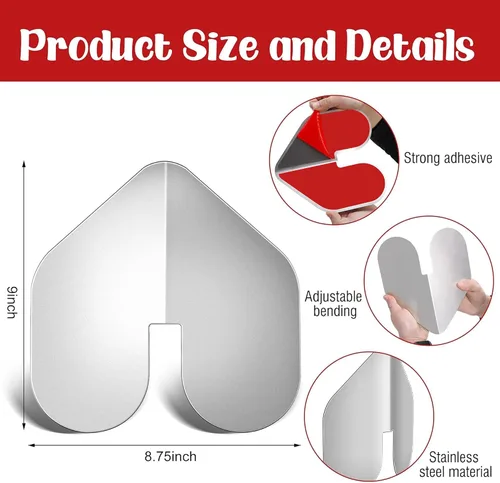 Vista 2 de DECOHS 2 protectores de arco para barcos - Protector de arco de acero inoxidable con muescas - Protector de quilla de arco con adhesivo