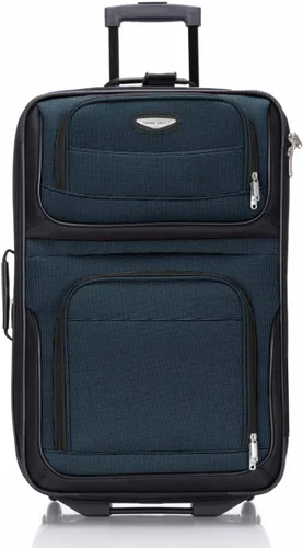 Vista 62 de Travel Select Amsterdam - Equipaje vertical y expansible con ruedas, marino