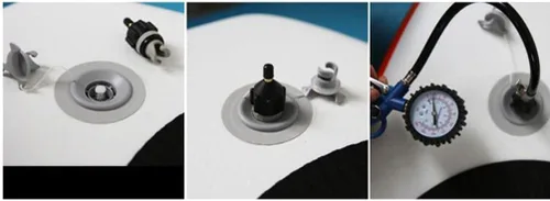 Vista 9 de VANZACK Adaptador de bomba SUP inflable, convertidor de bomba de aire, adaptador de válvula de aire, adaptador de bomba de aire para barco, conector