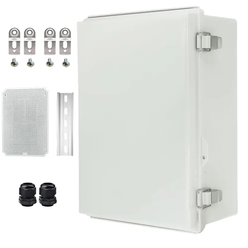 Vista 39 de Caja Eléctrica Impermeable para Exteriores Caja de Conexiones Resistente a la Intemperie IP67 Carcasa de Plástico ABS Caja de Proyecto para Gris
