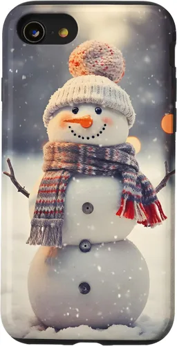 Vista 18 de Cute Christmas Snowman Winter Snow Scene Holiday Season Case for iPhone 17