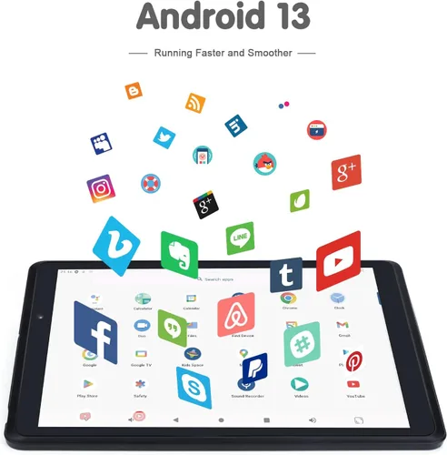 Vista 2 de C idea Tableta de 8 pulgadas con Android 13, tablet PC juvenil con pantalla de luz azul, WiFi, cámara dual de 32 GB+512 GB expandida HD IPS