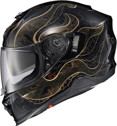 Vista 7 de ScorpionEXO T520 Casco de Motocicleta de Turismo de Cara Completa con Bolsillos para Altavoces Listos para Bluetooth DOT ECE Aprobado Nama-Sushi