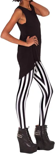 Vista 3 de QZUnique - Leggings elásticos para mujer suaves sin pies longitud al tobillo