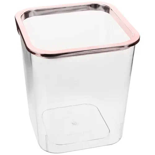 Vista 7 de iplusmile Cubo de basura transparente de 7.87 x 7.08 x 7.08 pulgadas, portátil, para el hogar, dormitorio, oficina, baño, almacenamiento