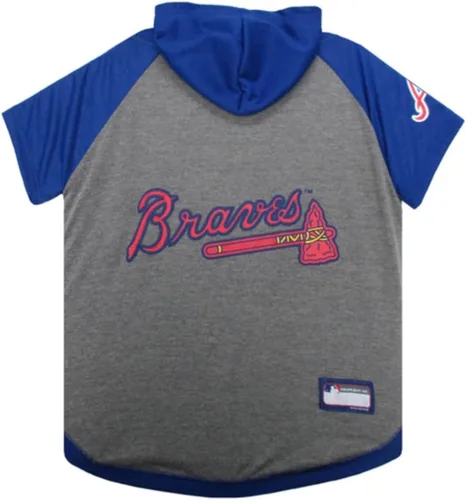 Vista 15 de Sudadera con capucha MLB para perros y gatos - Camiseta con capucha para perros Philadelphia Phillies, extra pequeña. - Sudadera con capucha