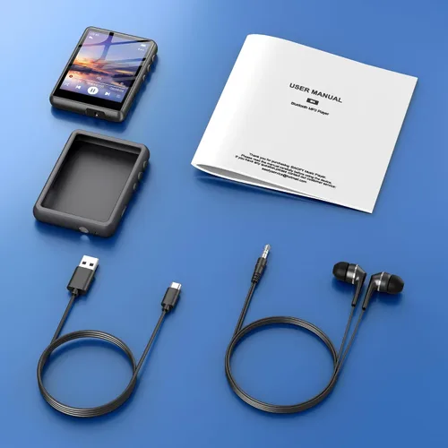 Vista 8 de Reproductor MP3 de 128 GB con Bluetooth Negro, reproductor de música SWOFY M4 con Bluetooth 5.4, reproductor MP3 portátil de alta fidelidad de 2.4