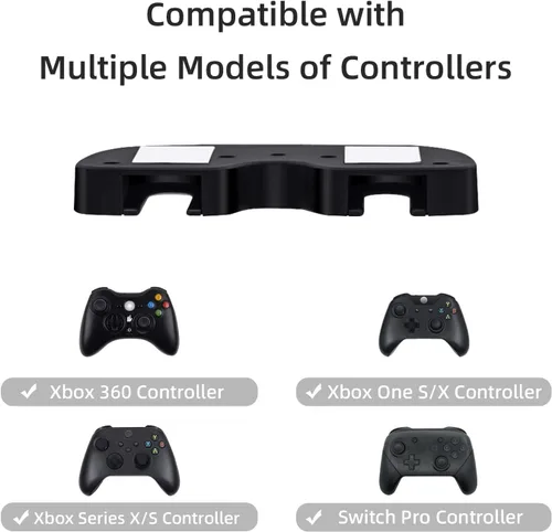 Vista 3 de Mcbazel Under Desk Mount for Xbox Series XS, Xbox One XS, Xbox One, Xbox 360, Switch Pro Controller, Table Stand Holder Compatible with Xbox and