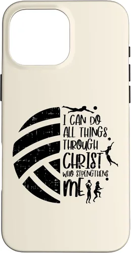 Vista 19 de I Can Do Things Through Christ Volleyball Christian Gift Case for iPhone 17