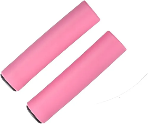 Vista 3 de Urltra-Light - 2 empuñaduras para manillar de bicicleta, color rosa, espuma de silicona suave, para manillar de 0.787-0.827 in, empuñaduras
