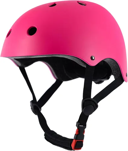 Vista 17 de Casco de bicicleta para niños pequeños, 2 tamaños ajustables, para niños y niñas, multideporte, ajustable, para scooter, bicicleta, monopatín