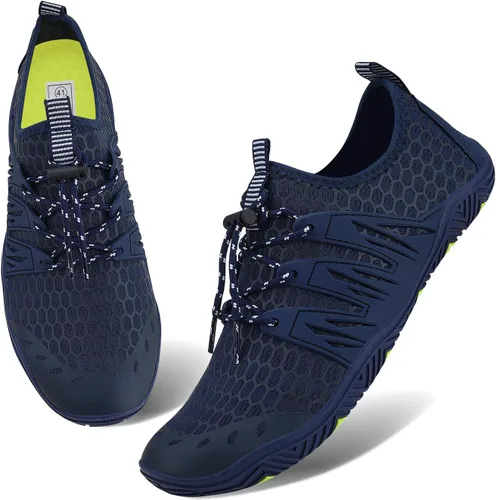 Vista 3 de MAYZERO Zapatos de agua para hombres y mujeres, zapatos de surf, playa, piscina, zapatos de punta ancha, senderismo, zapatos de agua, zapatillas