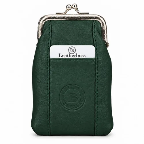 Vista 18 de Funda para cajetilla de cigarrillos de cuero con bolsillo para mechero, regular o 100 unidades, de Leatherboss (negro)