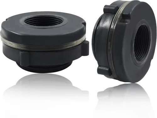 Vista 8 de Juego de 2 accesorios de PVC de 1 pulgada Barriles de lluvia, acuarios, gris oscuro