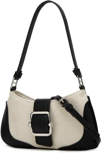 Vista 2 de Bolso Hobo de mezclilla para mujer, bolsos cruzados de lona Y2K, bolso pequeño de mano de mano, bolso de mano para axila de noche, bolso con asa