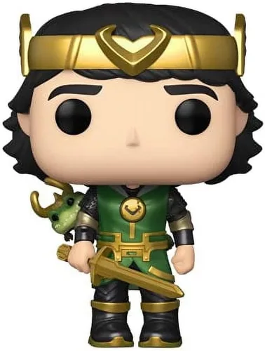 Vista 3 de Funko Pop! Marvel Kid Loki Metallic #900 Funko Shop Exclusivo