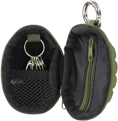 Vista 2 de Condor 221043 Granada Llavero con cremallera Bolsa de bolsillo para monedas, color marrón 221043-003