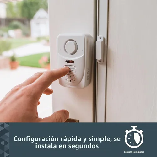 Vista 4 de Sabre Elite - Alarma inalámbrica para puerta con modo de retardo de salida/entrada, modo hogar y teclado, disuade a los intrusos con alarma de 120