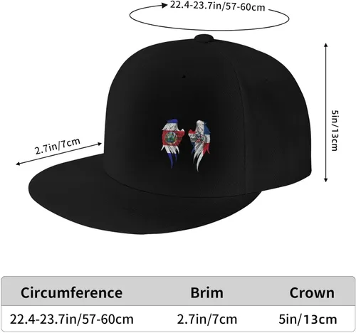Vista 2 de Sombreros Snapback para hombres y mujeres, gorra de béisbol de ala plana ajustable, sombrero de hip hop, sombrero de camionero, negro