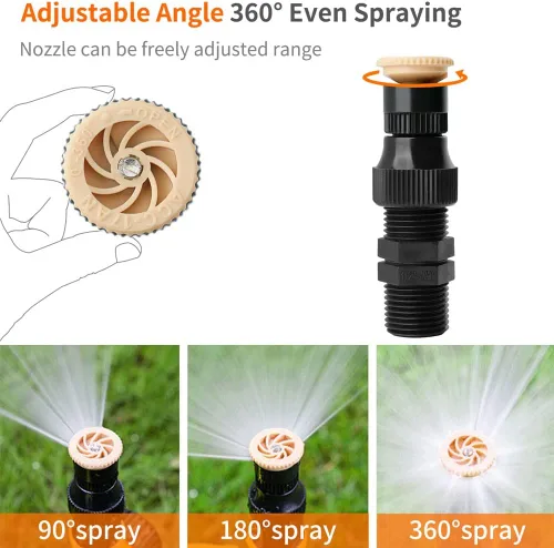 Vista 6 de Magik Sistema de riego automático multifunción con rotación de 360° y ajustable de 4 ~ 8 piezas (paquete de 4)