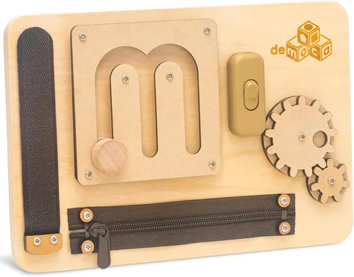 Vista 10 de deMoca - Tabla de madera para niños de 1, 2, 3 años Color - Mini