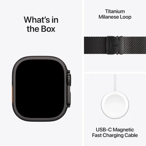 Vista 6 de [Usado] Apple Watch Ultra 3 [GPS + Celular 49mm] Reloj inteligente para correr y multideporte con carcasa de titanio resistente con trabilla