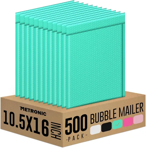 Vista 17 de Metronic Sobres de burbujas de 6 x 10 pulgadas, paquete de 100 sobres Azul
