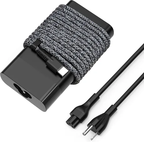 Vista 12 de Cargador para laptop Surface Pro de 65 W compatible con Microsoft Surface Pro 11 10, 9, 8, X, 7+, 7, 6, 5, 4, 3, conector de superficie magnética
