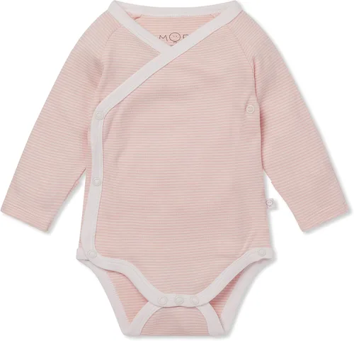 Vista 6 de MORI Body tipo kimono de manga larga para bebé para niños y niñas, transpirable, unisex, suave, con botones sin níquel