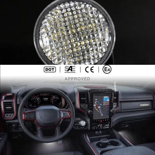 Vista 5 de Luces LED para alfombrilla interior y para salpicadero para Dodge Durango Nitro Ram 1500 2500 3500 1500 Classic LED Ensamblaje de lámpara