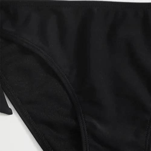 Vista 3 de 4-Jul - Traje de chándal de los años 80 para mujer, color negro, cuello colgante, sexy, traje de baño para mujer, traje de baño sexy a