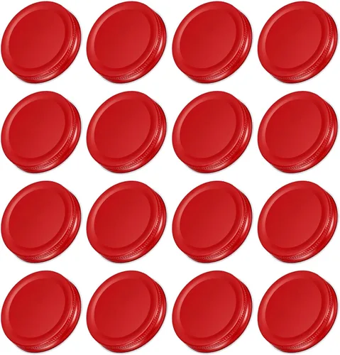 Vista 11 de uxcell 16 tapas para frascos de conserva, 2.76 pulgadas, boca regular, tapas de hojalata a prueba de fugas para conservas de cocina (negro)
