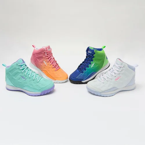Vista 6 de AND1 Showout - Zapatos de baloncesto para niñas y niños, tenis de caña alta para niños, talla juvenil 1 a 7, zapatos de baloncesto para niños