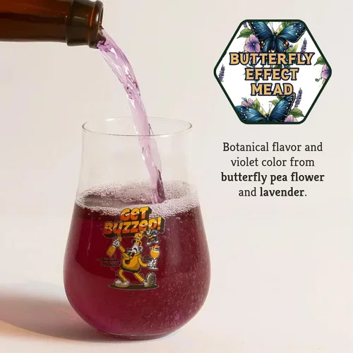 Vista 4 de Craft A Brew - Mead Maker's Choice - Kit de recetas de hidromiel con efecto mariposa - Ingredientes e instrucciones para la fermentación