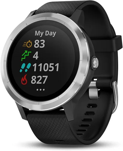 Vista 9 de Garmin Vivoactive 3 GPS Smartwatch con aplicaciones deportivas integradas negroplateado renovado