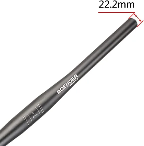 Vista 8 de Manillar elevado para bicicleta Boenoea 25.4/31.8mm Longitud 620mm, de aleación de aluminio, (50mm 90mm 120mm), Negro