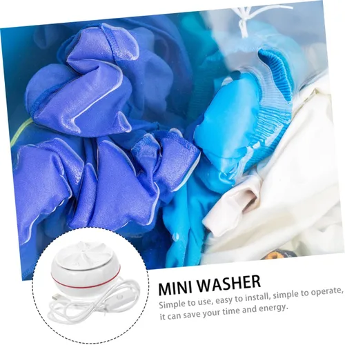 Vista 9 de DOITOOL Mini lavadora portátil con carga USB para ropa interior y calcetines de viaje, ropa interior y calcetines, ligera y compacta con diseño