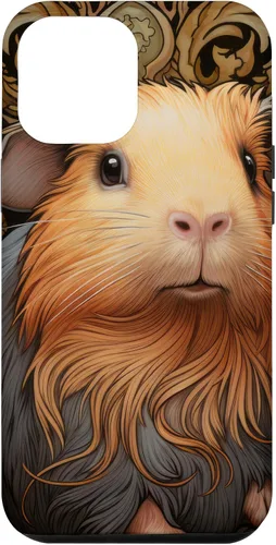 Vista 25 de iPhone 16 Guinea Pig Art Nouveau Abstract Case
